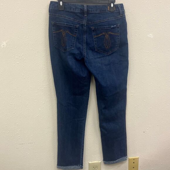 Seven7 weekend easy fit boyfriend cuffed jeans size 4 #720 - Picture 4 of 5